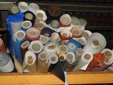 *~40 Rolls of Leatherette and Rexion Style Fabric