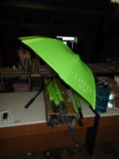 *Six Lime Green Golfing Umbrellas