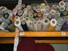 *~40 Rolls of Leatherette and Rexion Style Fabric