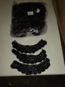 *100 Pairs of Black Stitch on Cuffs