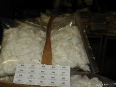 *100 Stitch on Rose Flower Details (White)