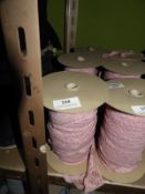 *Three Rolls of Pink Lace Edging