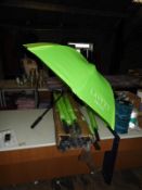 *Six Lime Green Golfing Umbrellas