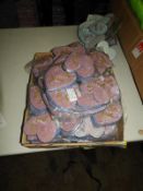 *50 Stitch On Heart Sequin Panels