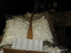 *100 Stitch on Rose Flower Details (White)