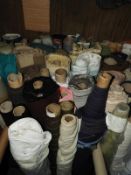 *Thirty Mixed Rolls of Assorted Fabric (Various Le