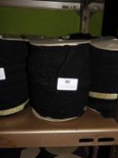 *Three Rolls of Black Lace Edging
