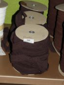 *Three Rolls of Brown Lace Edging