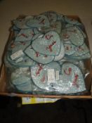 *50 Stitch On Blue Heart Sequin Panels