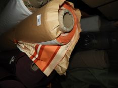 *~50m of Orange Striped Fabric