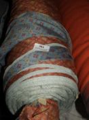 *Roll of Blue Patterned Floral Cloth