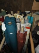 *Thirty Mixed Rolls of Assorted Fabric (Various Le