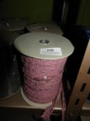 *Three Rolls of Pink Lace Edging