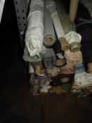 *Thirty Mixed Rolls of Assorted Fabric (Various Le