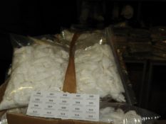 *100 Stitch on Rose Flower Details (White)