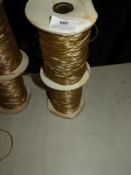 *Two Rolls of Gold Elastic Thread