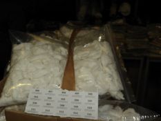 *100 Stitch on Rose Flower Details (White)