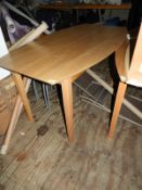 *Ash Dining Table on Square Tapered Beech Legs