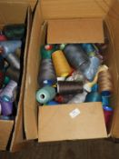 *Box Containing Mixed Cones of Coats & Other Threa