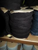 *Three Rolls of Black Lace Edging