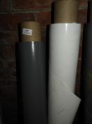 *Two Rolls of Plastic Sheeting with Faux Suede Fin