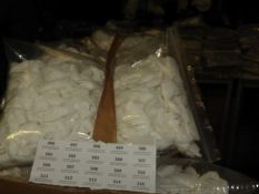 *100 Stitch on Rose Flower Details (White)