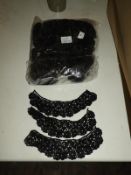 *100 Pairs of Black Stitch on Cuffs