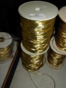 *Two Rolls of Gold Elastic Thread