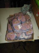 *50 Stitch On Heart Sequin Panels