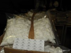 *100 Stitch on Rose Flower Details (White)