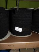 *Three Rolls of Black Lace Edging