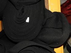 *Large Roll of Black Ribbed Jersey Style Fabric
