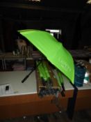 *Six Lime Green Golfing Umbrellas