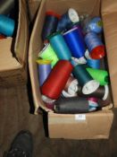 *Box Containing Mixed Cones of Coats & Other Threa