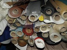 *~40 Rolls of Leatherette and Rexion Style Fabric