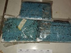 *Three Cards of Turquoise Bead Fringing