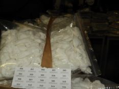 *100 Stitch on Rose Flower Details (White)