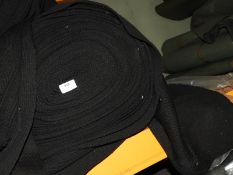 *Large Roll of Black Ribbed Jersey Style Fabric