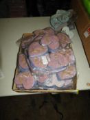 *50 Stitch On Heart Sequin Panels