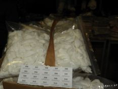 *100 Stitch on Rose Flower Details (White)