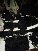 *Eight Cards Containing Black Faux Suede Fringing