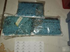 *Three Cards of Turquoise Bead Fringing