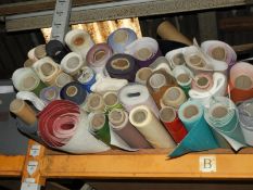 *~40 Rolls of Leatherette and Rexion Style Fabric