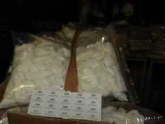 *100 Stitch on Rose Flower Details (White)