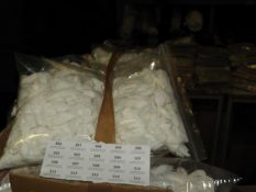 *100 Stitch on Rose Flower Details (White)