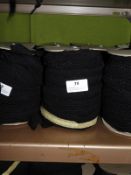 *Three Rolls of Black Lace Edging