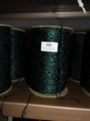 *Three Rolls of Emerald Green Metallic Thread