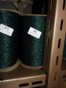 *Three Rolls of Emerald Green Metallic Thread