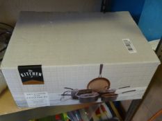 *Five Piece Copper Pan Set