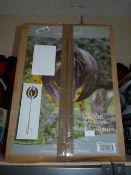 *Brushed Copper Globe Wind Sculpture